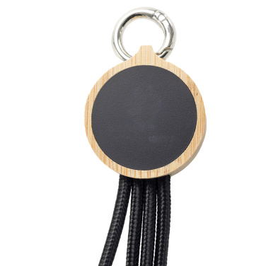 Logo trade ärikingid foto: 4-ühes kaabel valgustatud logoga puidust korpuses, LH-ZMU05